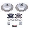 SC2008 Semi-Coated Rotor & Low-Dust Ceramic Brake Pad Kit - image 1