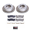 SC2041 Semi-Coated Rotor & Low-Dust Ceramic Brake Pad Kit - image 1