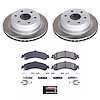SC2046 Semi-Coated Rotor & Low-Dust Ceramic Brake Pad Kit - image 1