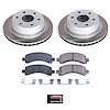 SC2047 Semi-Coated Rotor & Low-Dust Ceramic Brake Pad Kit - image 1