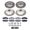 SC2058 Semi-Coated Rotor & Low-Dust Ceramic Brake Pad Kit - image 1