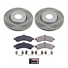 SC2061 Semi-Coated Rotor & Low-Dust Ceramic Brake Pad Kit - image 1