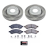 SC2084 Semi-Coated Rotor & Low-Dust Ceramic Brake Pad Kit - image 1