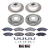 SC2085 Semi-Coated Rotor & Low-Dust Ceramic Brake Pad Kit - image 1