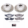 SC2119 Semi-Coated Rotor & Low-Dust Ceramic Brake Pad Kit - image 1