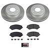 SC2160 Semi-Coated Rotor & Low-Dust Ceramic Brake Pad Kit - image 1