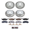 SC2164 Semi-Coated Rotor & Low-Dust Ceramic Brake Pad Kit - image 1