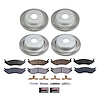 SC2166 Semi-Coated Rotor & Low-Dust Ceramic Brake Pad Kit - image 1