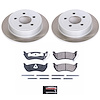 SC2197 Semi-Coated Rotor & Low-Dust Ceramic Brake Pad Kit - image 1
