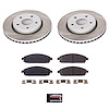 SC2219 Semi-Coated Rotor & Low-Dust Ceramic Brake Pad Kit - image 1