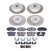 SC229 Semi-Coated Rotor & Low-Dust Ceramic Brake Pad Kit - image 1