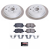 SC2382 Semi-Coated Rotor & Low-Dust Ceramic Brake Pad Kit - image 1
