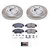 SC2386 Semi-Coated Rotor & Low-Dust Ceramic Brake Pad Kit - image 1