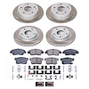 SC2387 Semi-Coated Rotor & Low-Dust Ceramic Brake Pad Kit - image 1