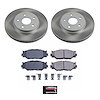 SC2406 Semi-Coated Rotor & Low-Dust Ceramic Brake Pad Kit - image 1