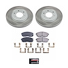SC241 Semi-Coated Rotor & Low-Dust Ceramic Brake Pad Kit - image 1