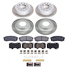 SC2422 Semi-Coated Rotor & Low-Dust Ceramic Brake Pad Kit - image 1