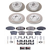 SC2441 Semi-Coated Rotor & Low-Dust Ceramic Brake Pad Kit - image 1