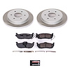 SC2445 Semi-Coated Rotor & Low-Dust Ceramic Brake Pad Kit - image 1