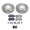 SC2448 Semi-Coated Rotor & Low-Dust Ceramic Brake Pad Kit - image 1