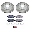 SC2553 Semi-Coated Rotor & Low-Dust Ceramic Brake Pad Kit - image 1