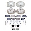 SC2557 Semi-Coated Rotor & Low-Dust Ceramic Brake Pad Kit - image 1