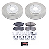 SC2558 Semi-Coated Rotor & Low-Dust Ceramic Brake Pad Kit - image 1