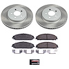SC2560 Semi-Coated Rotor & Low-Dust Ceramic Brake Pad Kit - image 1