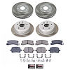 SC2713 Semi-Coated Rotor & Low-Dust Ceramic Brake Pad Kit - image 1
