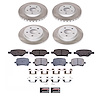 SC2731 Semi-Coated Rotor & Low-Dust Ceramic Brake Pad Kit - image 1