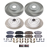 SC2748 Semi-Coated Rotor & Low-Dust Ceramic Brake Pad Kit - image 1