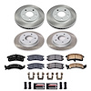 SC2763 Semi-Coated Rotor & Low-Dust Ceramic Brake Pad Kit - image 1