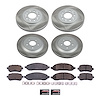 SC2828 Semi-Coated Rotor & Low-Dust Ceramic Brake Pad Kit - image 1