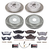 SC2833 Semi-Coated Rotor & Low-Dust Ceramic Brake Pad Kit - image 1