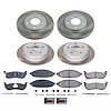 SC2838 Semi-Coated Rotor & Low-Dust Ceramic Brake Pad Kit - image 1