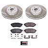 SC285 Semi-Coated Rotor & Low-Dust Ceramic Brake Pad Kit - image 1
