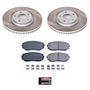 SC3057 Semi-Coated Rotor & Low-Dust Ceramic Brake Pad Kit - image 1