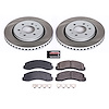 SC3167 Semi-Coated Rotor & Low-Dust Ceramic Brake Pad Kit - image 1