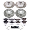 SC4105 Semi-Coated Rotor & Low-Dust Ceramic Brake Pad Kit - image 1