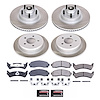 SC4356 Semi-Coated Rotor & Low-Dust Ceramic Brake Pad Kit - image 1