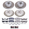 SC4357 Semi-Coated Rotor & Low-Dust Ceramic Brake Pad Kit - image 1
