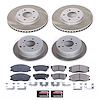 SC4446 Semi-Coated Rotor & Low-Dust Ceramic Brake Pad Kit - image 1