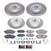 SC4476 Semi-Coated Rotor & Low-Dust Ceramic Brake Pad Kit - image 1