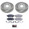 SC4602 Semi-Coated Rotor & Low-Dust Ceramic Brake Pad Kit - image 1
