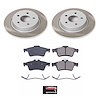 SC4613 Semi-Coated Rotor & Low-Dust Ceramic Brake Pad Kit - image 1