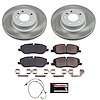 SC4615 Semi-Coated Rotor & Low-Dust Ceramic Brake Pad Kit - image 1