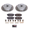 SC4645 Semi-Coated Rotor & Low-Dust Ceramic Brake Pad Kit - image 1