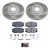 SC4646 Semi-Coated Rotor & Low-Dust Ceramic Brake Pad Kit - image 1