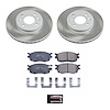 SC4652 Semi-Coated Rotor & Low-Dust Ceramic Brake Pad Kit - image 1
