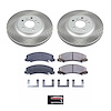 SC4654 Semi-Coated Rotor & Low-Dust Ceramic Brake Pad Kit - image 1